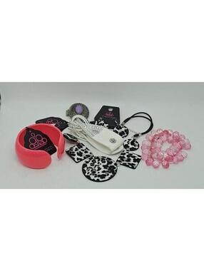 Paparazzi Jewelry Set with Pink and Animal Print Accessories